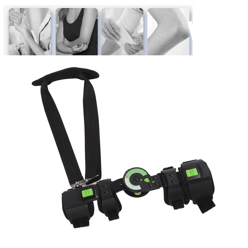 Adjustable Hinged Elbow Brace with Strap Sling Rehabilitation Support Corrective