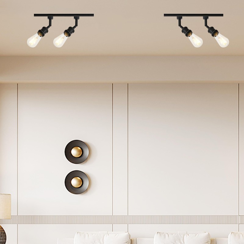 H Type Track Lighting Head to E26 Track Light Heads