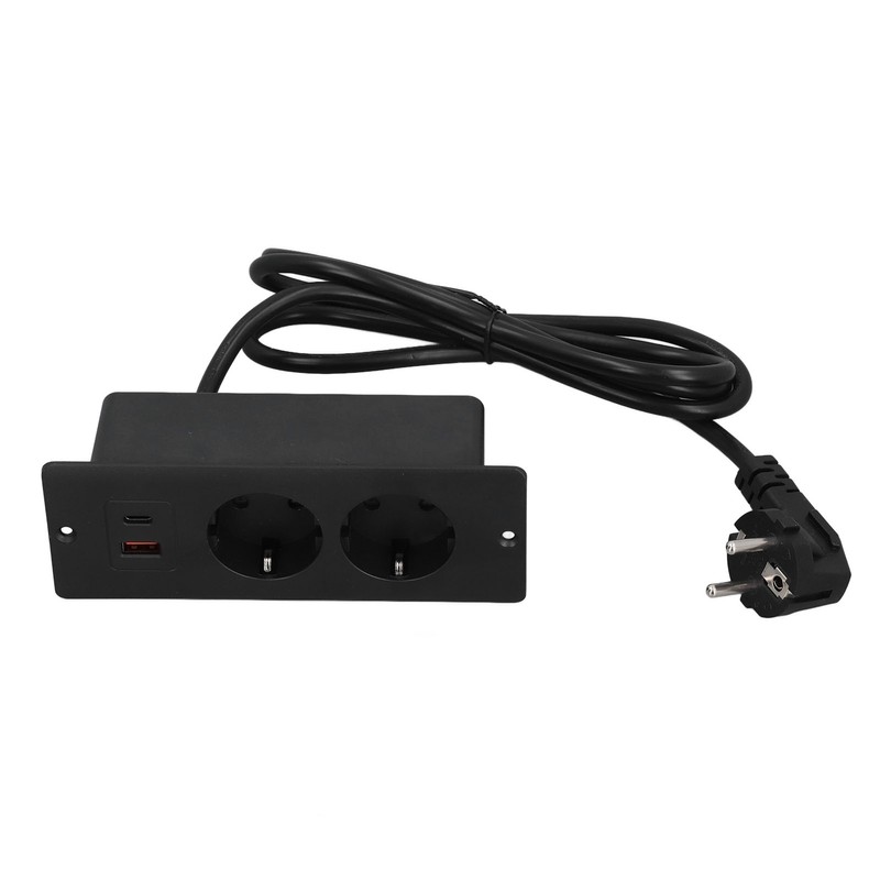 Recessed Socket 2 Outlets with PD20W USB C USB A