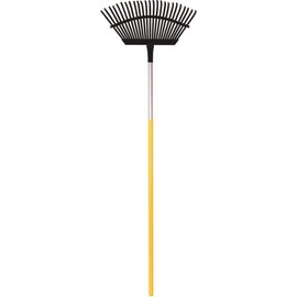 TRUE TEMPER 1789000 25-Tine Steel Lawn Rake with Aluminum Handle
