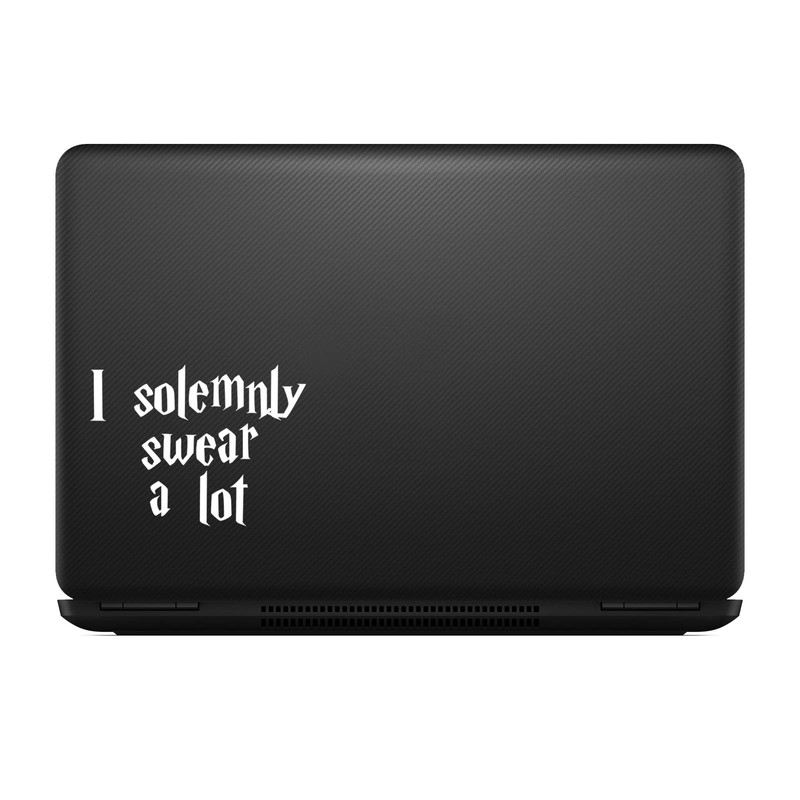 Bargain Max Decals Solemnly Swear A Lot Sticker Decal Notebook