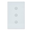 3 Gang Smart Touch Switch Glass Panel Voice APP Remote