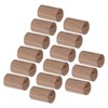 15pcs Essential Oil Car Diffuser Round Shape Simple Compact Walnut
