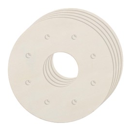 MECCANIXITY 5Pcs Wooden Wreath Frames, Round 5.9" OD/2" ID Unfinished Floral Hoop Rings for DIY Christmas Easter Crafts Wedding Holiday Wall Home Decor