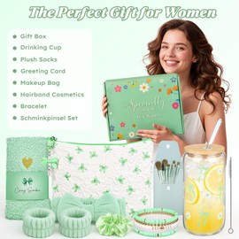 Exquisite Birthday Gifts for Girls Teens - Best Birthday Presents for Her - Green Unique Gift Baskets for Women - Back to School Gifts for Best Friends Girlfriend Daughter Mom Sister Coworker