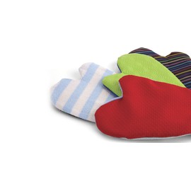 ALDONZA guantes con telas de diferentes texturas para estimulación temprana de bebés