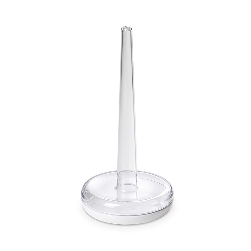 Omada Acrylic Paper Towel Holder: Standing Paper Towel Holder for