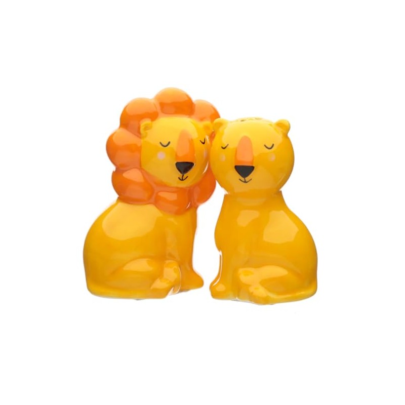 Puckator Zooniverse Lion Ceramic Salt & Pepper Set