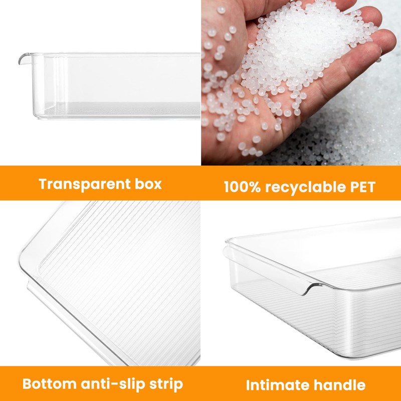 vacane 2 Pack Deli Meat Container for Fridge, Bacon Container