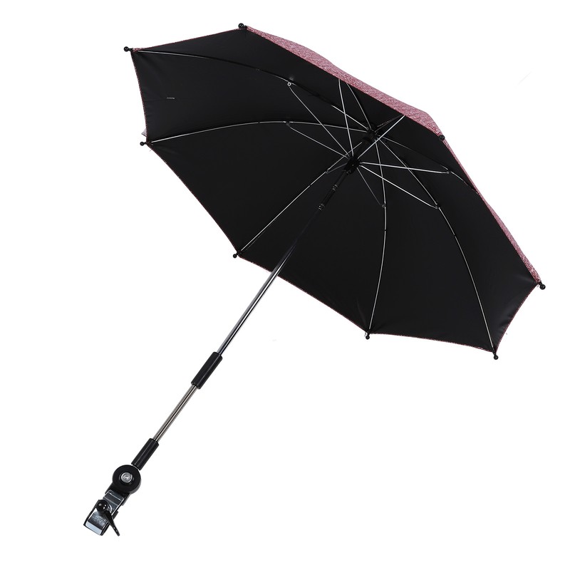 Baby Stroller Umbrella with 360 Degree Adjustable Clamp UV Protection