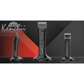 Kenchii Grooming - Flash™ Digital Cordless Clipper, Pearl Black or White 4 in 1 - Flash Clipper - Black