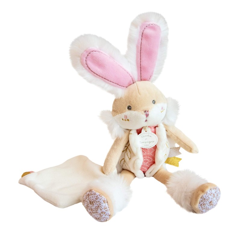 Doudou et Compagnie Zucker DC3486 Rabbit Pink Pants with Blanket