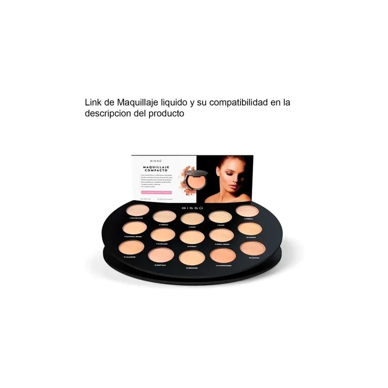 Polvo Bissu Maquillaje Compacto Todos Los Tonos Original
