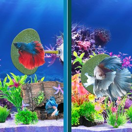 Zyvoreliax 6PCS Betta Fish Leaf Hammock,Betta Fish Bed,Betta's Health by Simulating The Natural Habitat