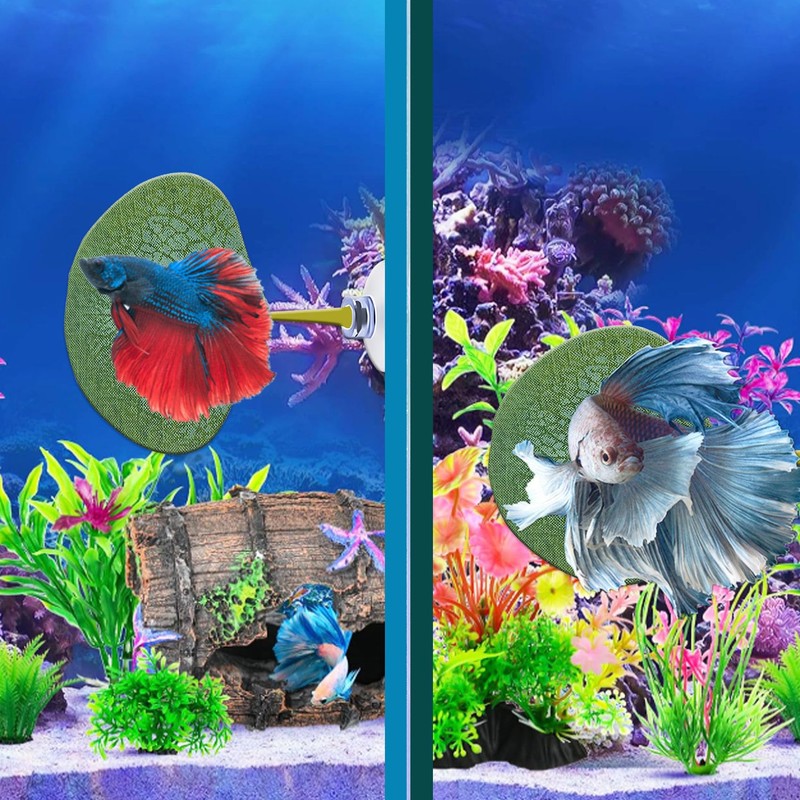 Zyvoreliax 6PCS Betta Fish Leaf Hammock,Betta Fish Bed,Betta's Health by