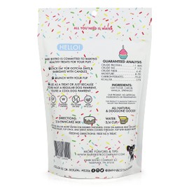 BUDDY BUDDER Birthday Bash Pooch Pancakes top w, Stack em' for Dog Birthdays w/Candle, 100% all natural, Healthy dog treats, No sugar or preservatives - Made in USA (14oz)