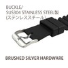 TARO'S TPU Urethane Black Replacement Watch Band / Strap with