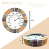 Lily's Home Indoor or Outdoor Large Hanging Wall Thermometer. 10"