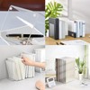 wowjimi Plastic Acrylic Bookends Set of 2 L Shaped Organization