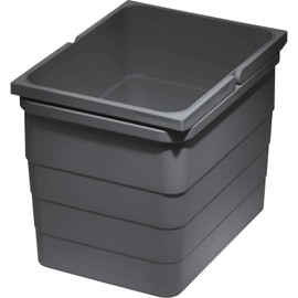 NINKA Eins2vier/eins2fünf Waste Bin 12 L W x H x D: 230 x 220 x 306 mm Dark Grey