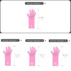 Myungjin 2 Pairs Reusable Waterproof Non-Slip Honeycomb Grip Latex Rubber