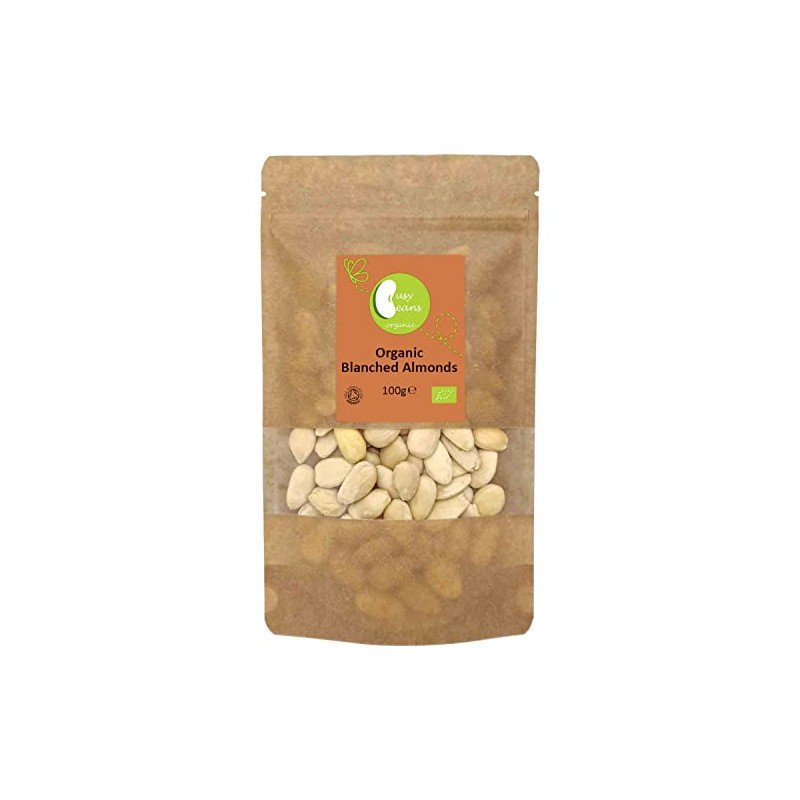 Organic Blanched Almonds by Busy Beans Organic (100g)