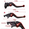 PROCNC Motorcycle Double Color Short Adjustable Brake Clutch Levers for