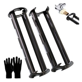 2Pcs Multifunctional Basin Wrench, 11 Sizes Universal Under Sink Wrench Set, Faucet Four-Jaw Hex Plumbing Tools for Kitchen,Bathroom,Home Includes Black Gloves