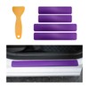 Yourkar 4 PCS Car Door Sill Protector, 3D Carbon Fiber