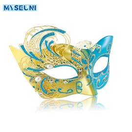 MYSEUNI 2025 Carnival Mask for Women - Swan Masquerade Venetian Mask - Carnival Mask for Women Butterfly Costume Party