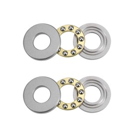 sourcing map 2pcs F9-20M Axial Ball Bearings 9mm x 20mm x 7mm Chrome Steel Single Direction