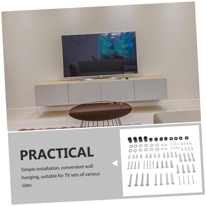 DOITOOL 88pcs Tv Bracket Mount Screw Kit Complete Installation Hardware