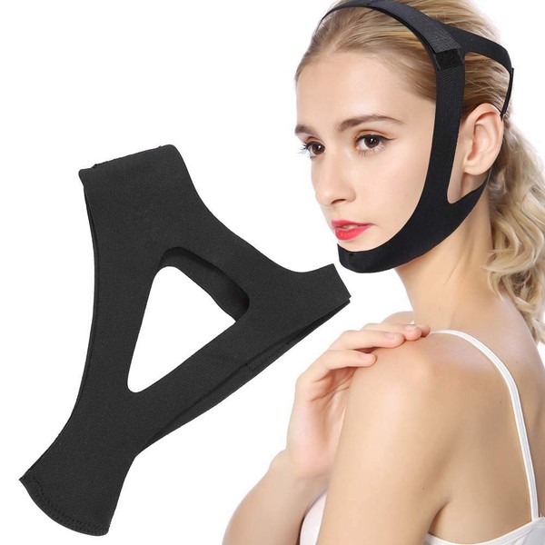 Jaw Support Strap, Universal Men and Women Chin Facial Lifting Belt Facial for Sleeping Snoring