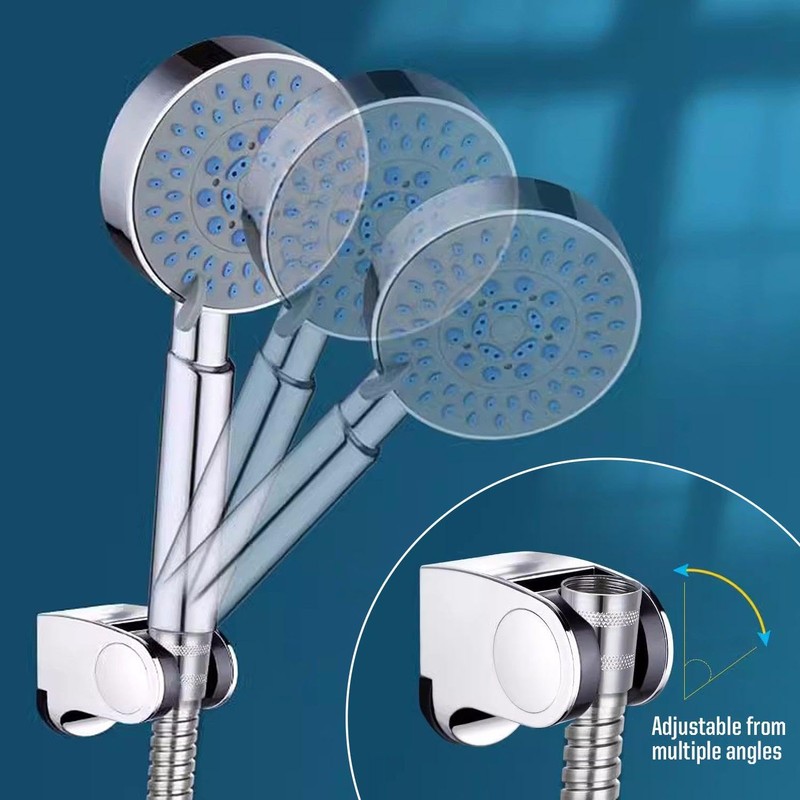 Set of 2 Fixed Shower Holder, Adjustable Shower Holder, Hand