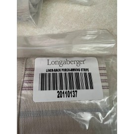 Longaberger Back Porch Basket Liner:  Awning Stripe #20110137 ~ New!