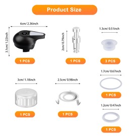 Instant Pot Replacement Valve,ZOZODIA Float Valve Replacement Parts,Steam Release Handle for Instant Pot IP-LUX Mini, IP-LUX50, IP-LUX60 and IP-LUX80