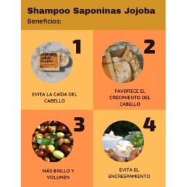 Shampoo Solido Jojoba Con Karite Anticaida Fortalecimiento