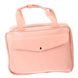 PACKOVE Hanging Toiletry Bag Portable Travel Cosmetic Organizer with Multiple Compartments Large Capacity PU Leather Makeup Storage for Women and Teens