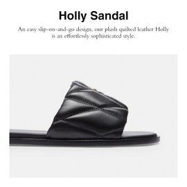 Coach Women's Holly Sandal, Black, 8