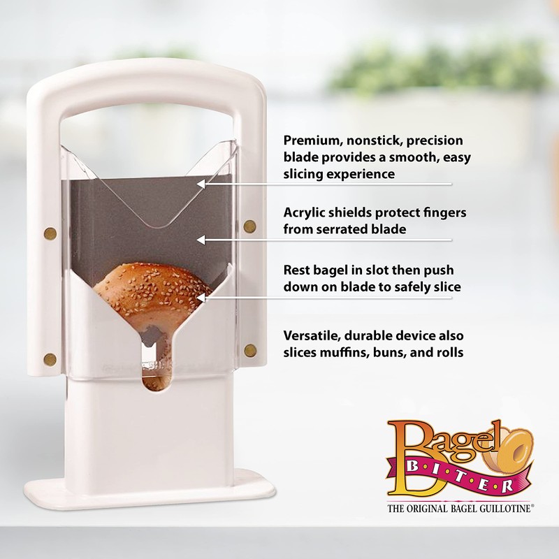 Hoan The Original Bagel Guillotine Slicer - 9.25-Inch Stainless Steel