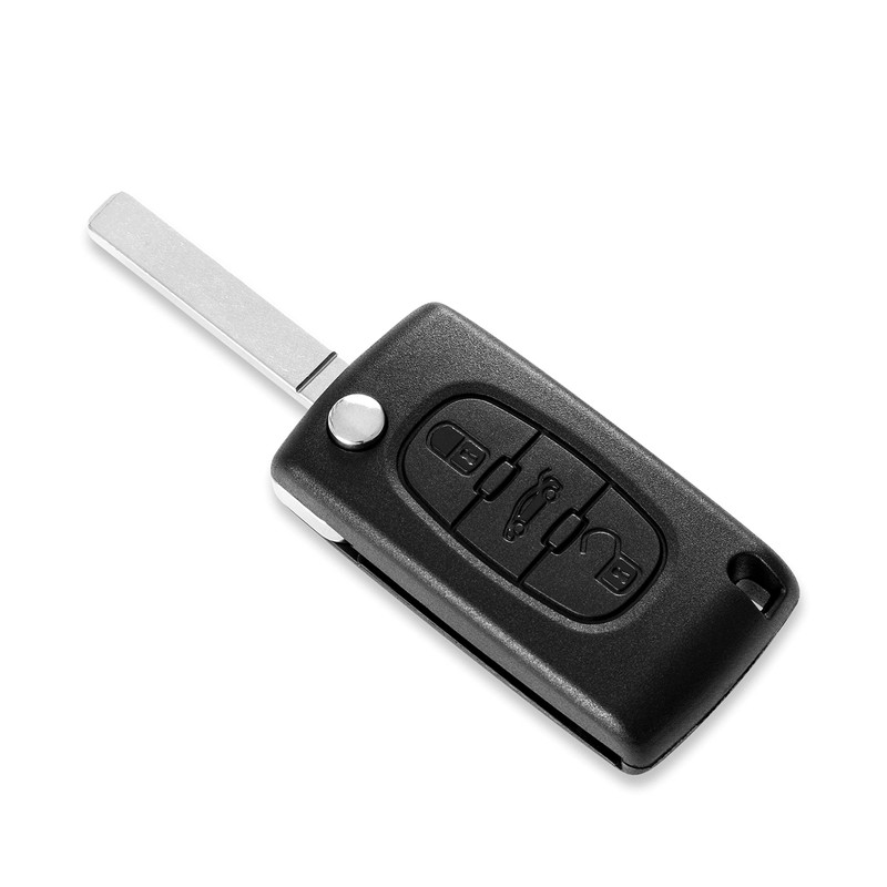 3-Button Remote Control Type Blade Case for Peugeot 207 308