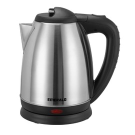 Emerald Stainless Steel Electric Kettle Water Boiler Heater Tea Kettle, 1.8 L, Silver
