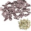 ITROLLE Glass Retainer Clip 40PCS 4mm Brown Glass Cabinet Clips