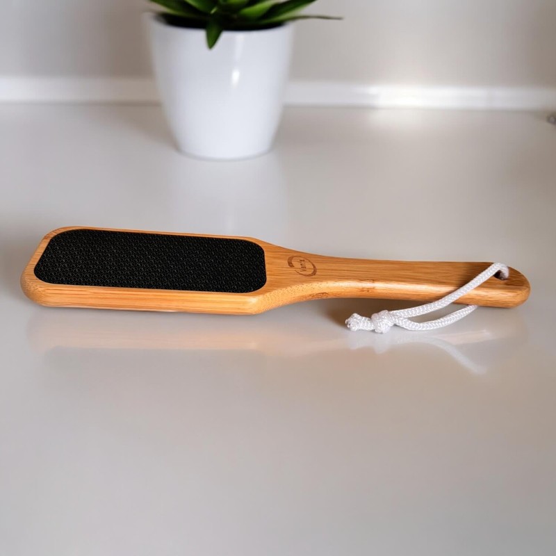 Vanfa Pedicure Pumice Stone Foot File Callus Remover (Bamboo Handle