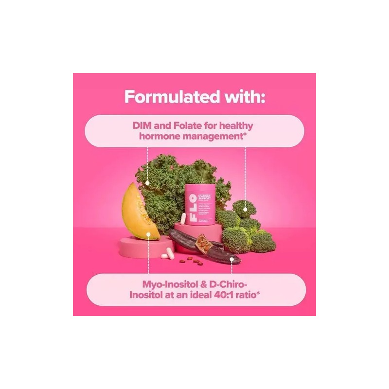 Suplemento Flo Salud Ovárica Equilibrio Hormonal Cáps Sabor