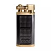 XIKAR Pipeline Soft Flame Lighter, Flint ignition, Black Gold, Lifetime