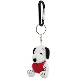 Nakajima Corporation 183729-23 Peanuts Carabiner Mascot Snoopy Heart Sitting