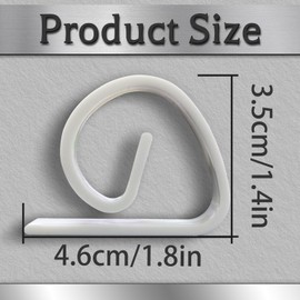 Andiker 8 Pcs Tablecloth Clips, Reusable Lightweight Plastic Picnic Table Clips for 0.2-1.5in Thick Table Durable Table Cloth Clips for Party Restaurant Weddings Graduation Table (White)