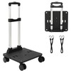 Relavel Folding Hand Truck, Lightweight Small Dolly Cart with 360°