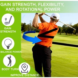 Giltiil Golf Swing Rotation Trainer – Improve Hip & Shoulder Turn, Weight Shift & Tempo – Golf Training Aid for Powerful, Accurate & Consistent Swings – Indoor/Outdoor Practice Tool